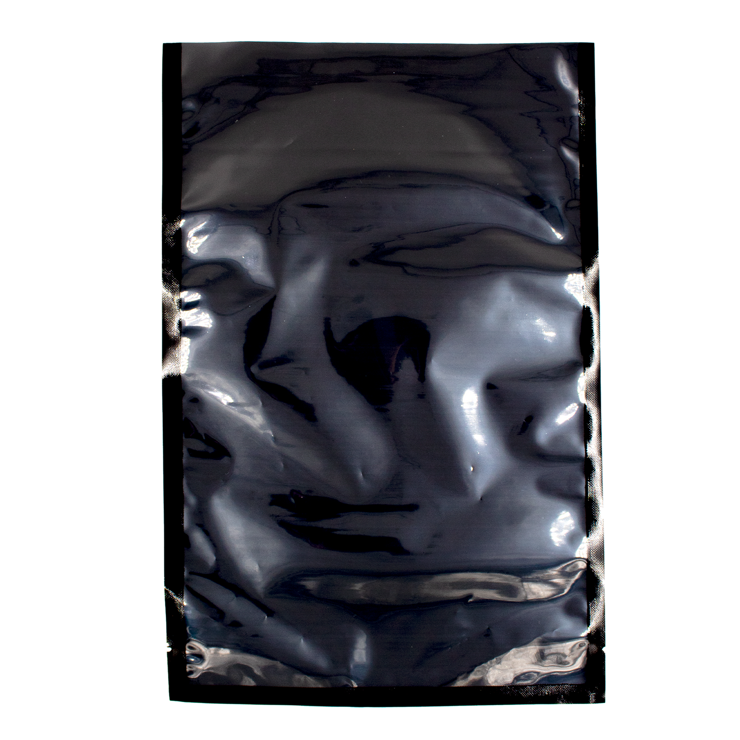 Bolsa Lisa Fondo Negro para Vacío 3 Sellos 15x25cm (6"x10") 1,000 piezas